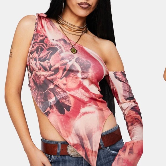 Rose asymmetric top - Picture 1 of 7